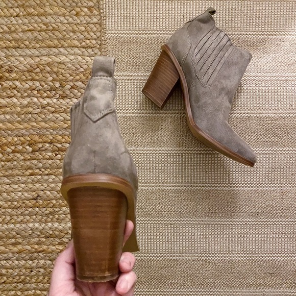 Nine West Block Heel Suede Bootie - Picture 3 of 7